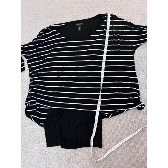 White House Black Market XL Striped Dolman‎ Top Tunic Blouse - Picture 4 of 5